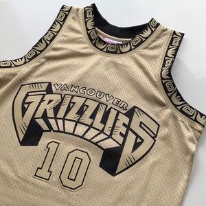Mike Bibby Vancouver Grizzlies Mitchell & Ness Khaki Jersey